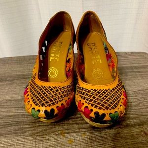 Leather Mexican Huarache Sandal, Wedge